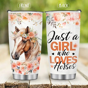 Travel Mug - Just a girl who loves horses