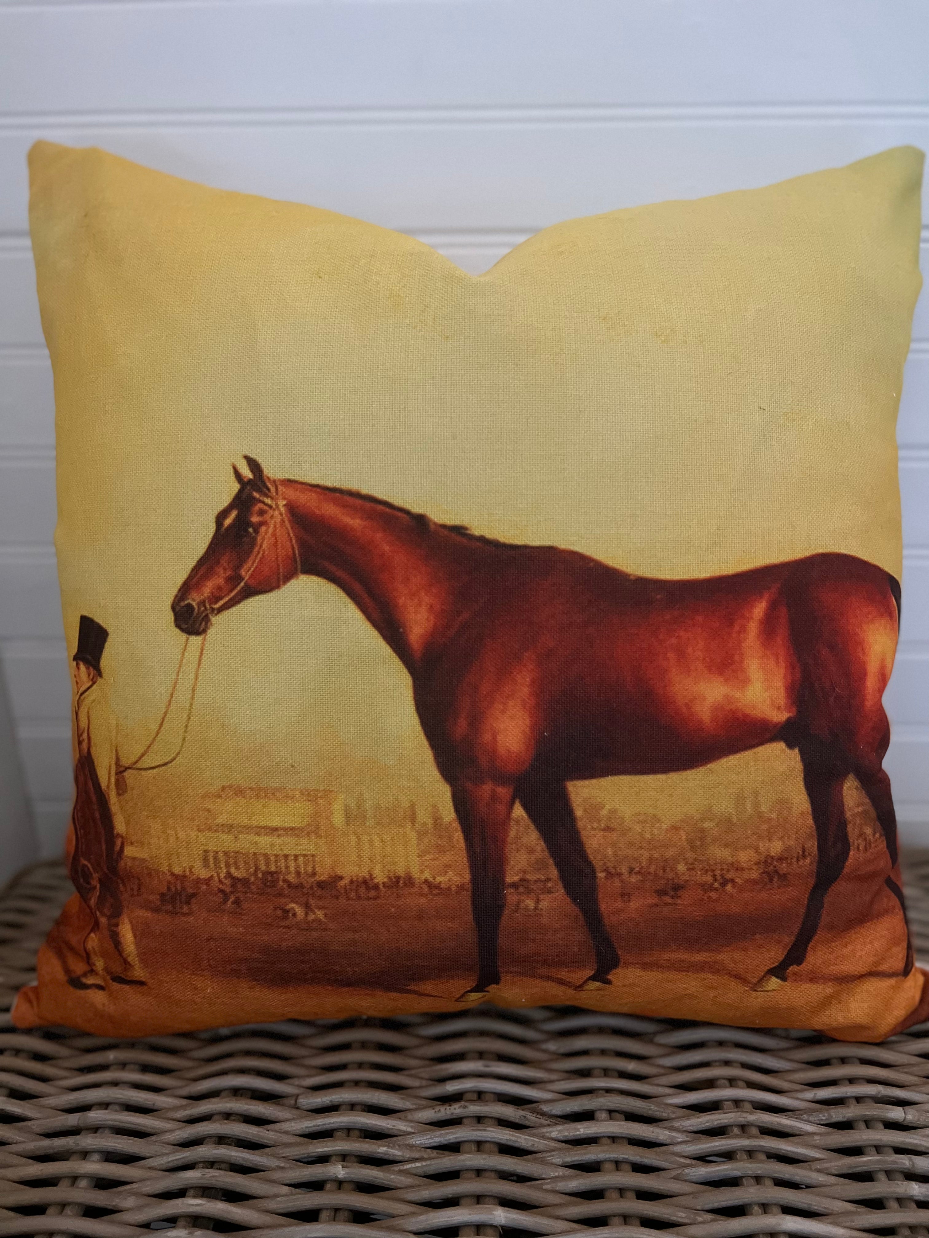 Equestrian Cushion Cover