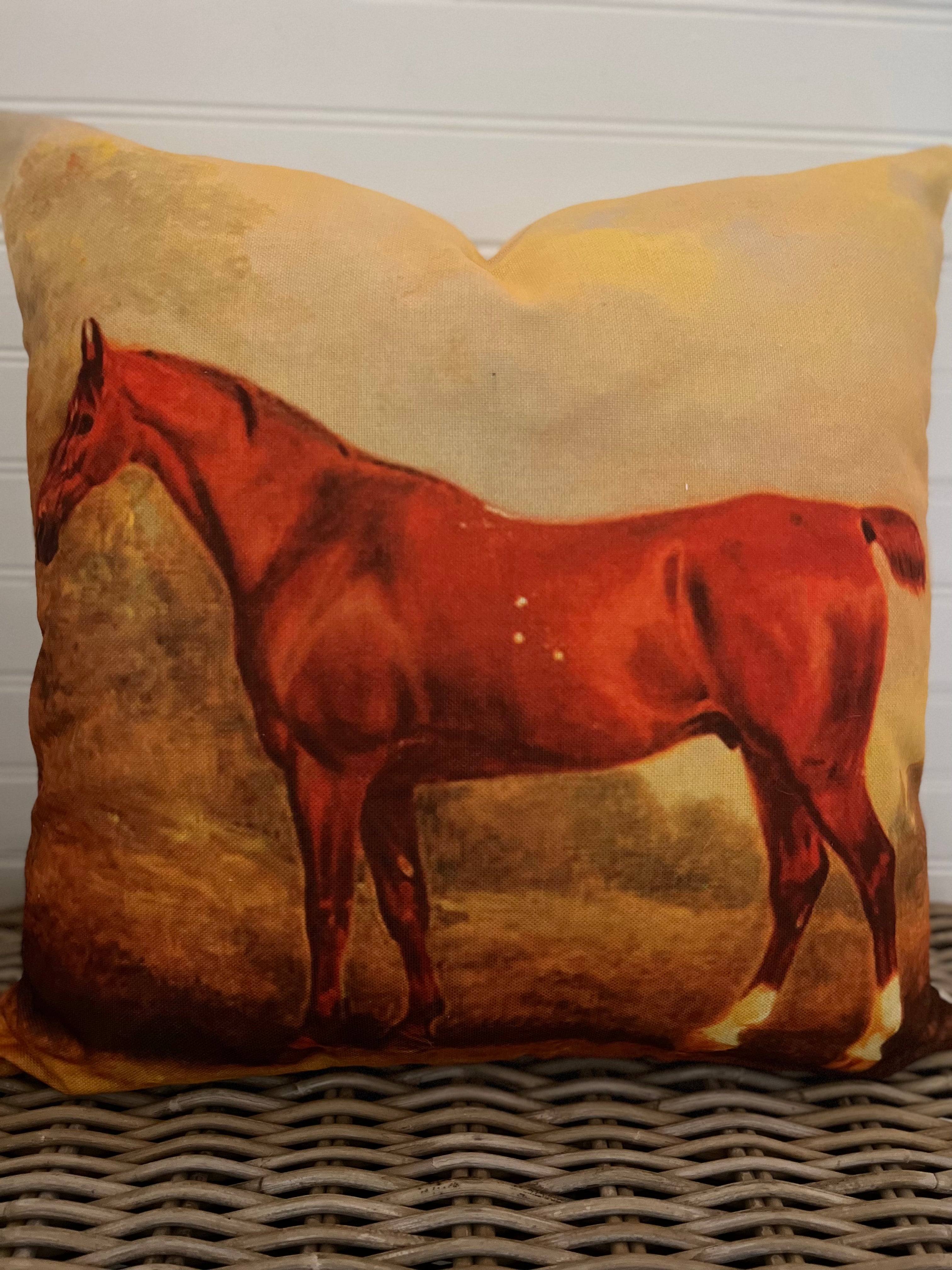 Equestrian Cushion Cover
