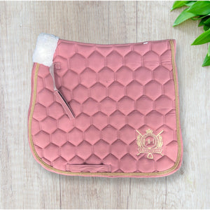 Quilted Saddle Pad - Vintage Pink